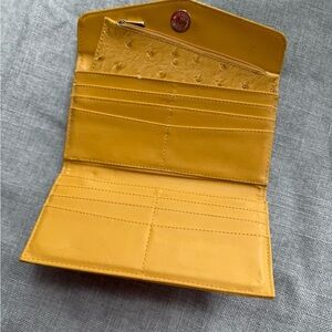 Yellow Leather Women's Wallet